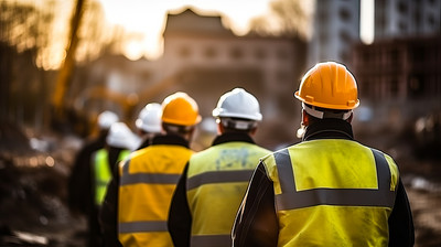 Symbolbild Arbeiter auf Baustelle